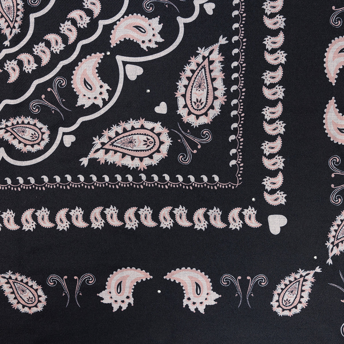 Foulard carré noir Tricia