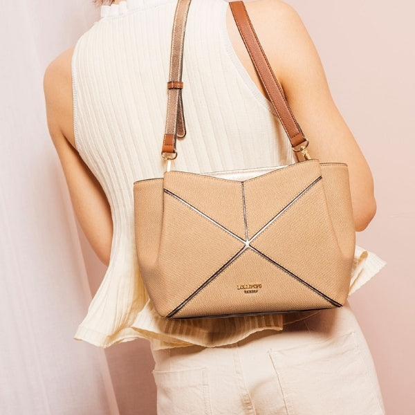 Sac multi poches beige Tamelia