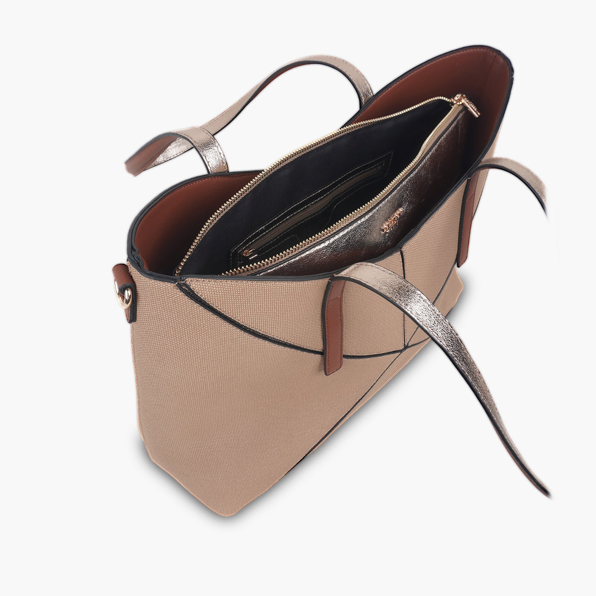 Grand sac shopper beige Tamelia