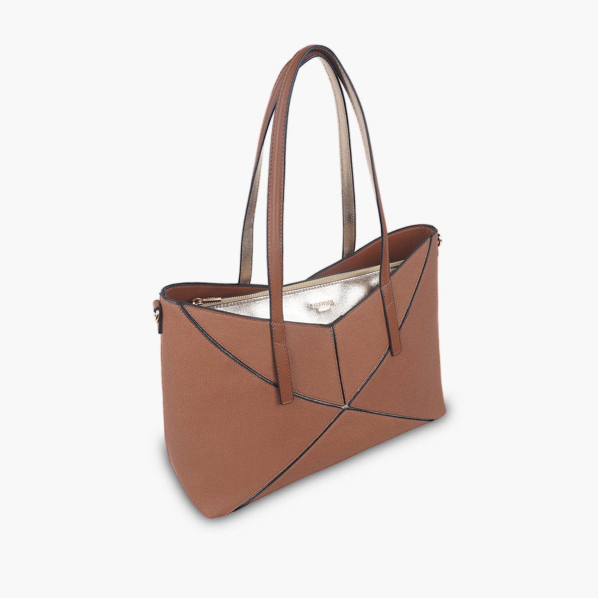 Grand sac shopper cognac Tamelia