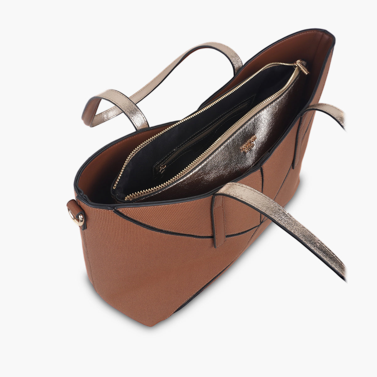 Grand sac shopper cognac Tamelia