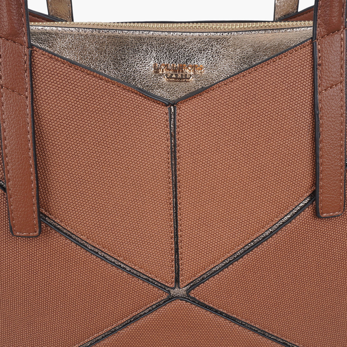 Grand sac shopper cognac Tamelia