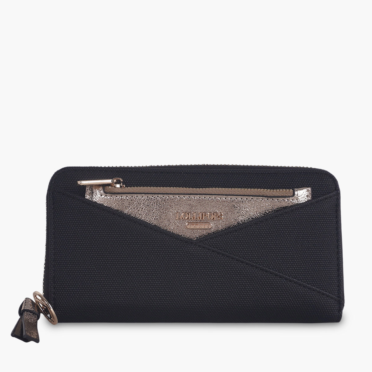 Grand portefeuille noir Tamelia