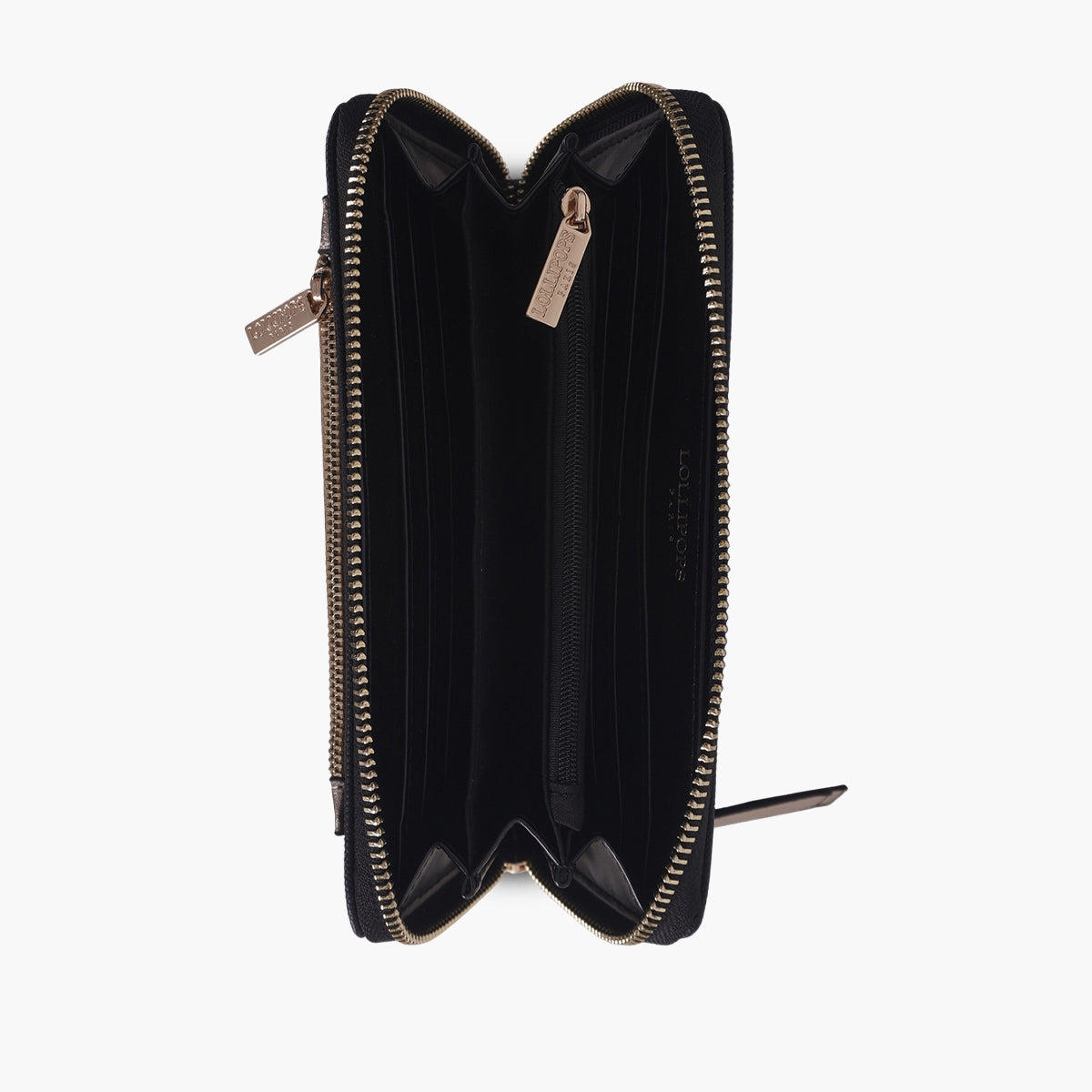 Grand portefeuille noir Tamelia