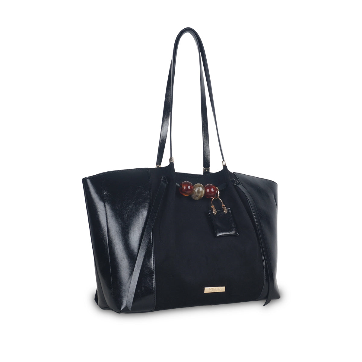 Grand sac shopper L noir Tarick