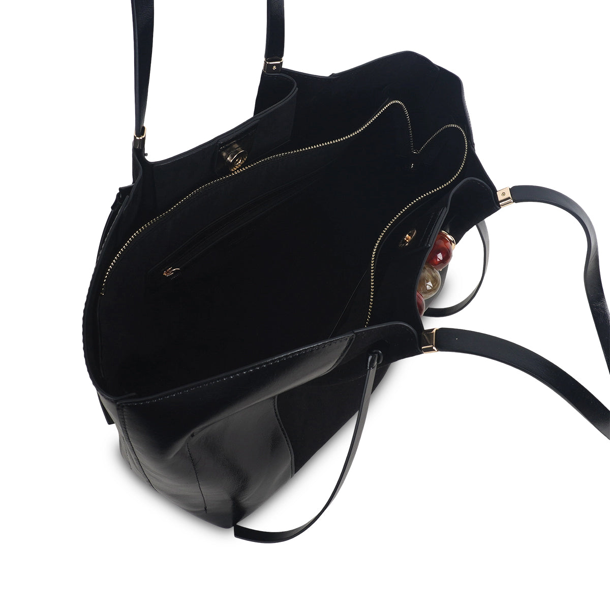 Grand sac shopper L noir Tarick
