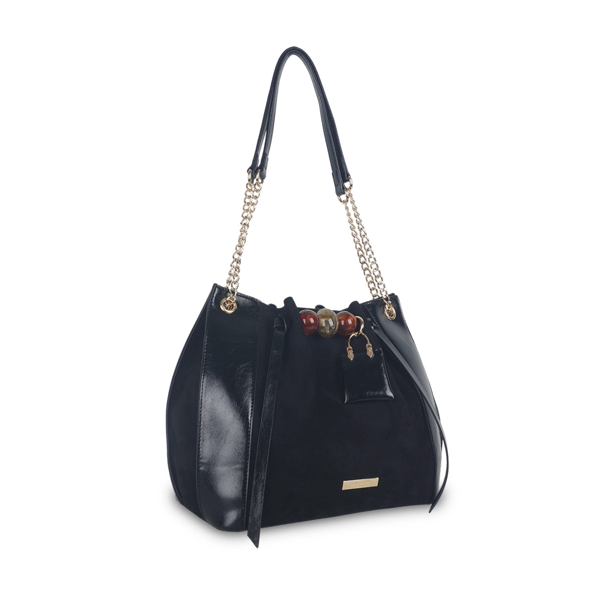 Sac shopper M noir Tarick