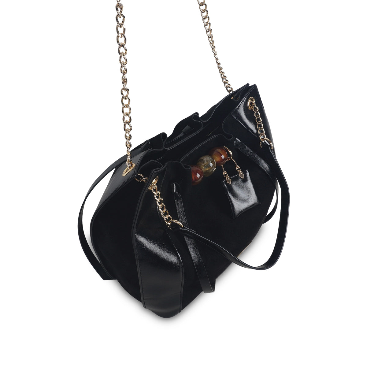 Sac shopper M noir Tarick