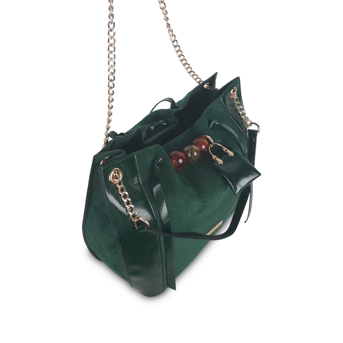 Sac shopper M vert Tarick