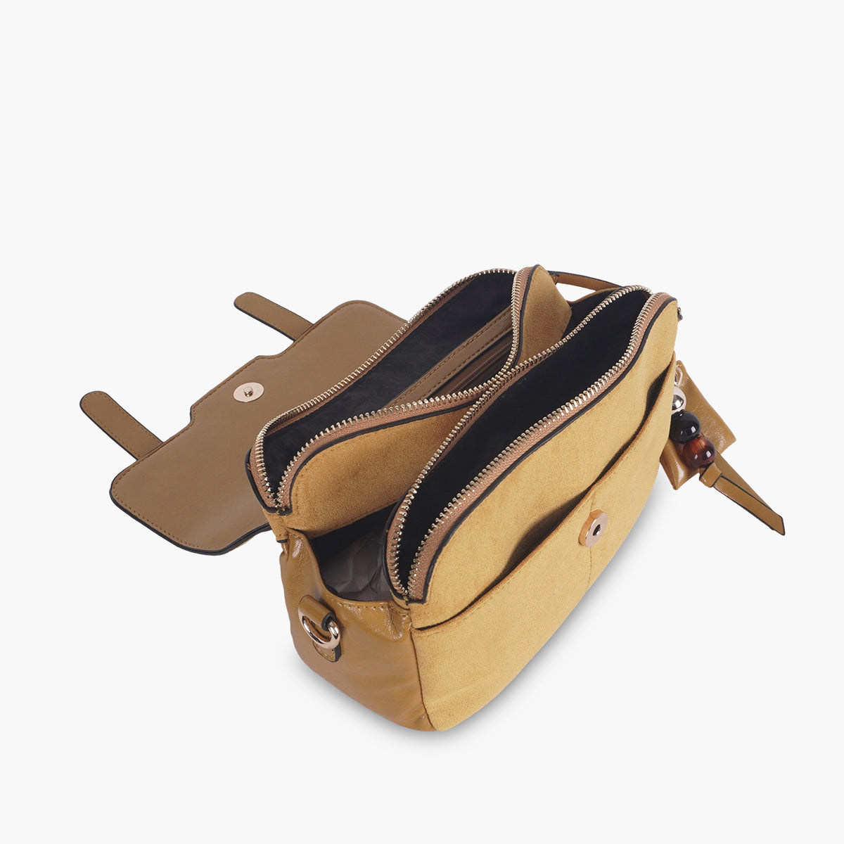Sac porté épaule jaune Tarick
