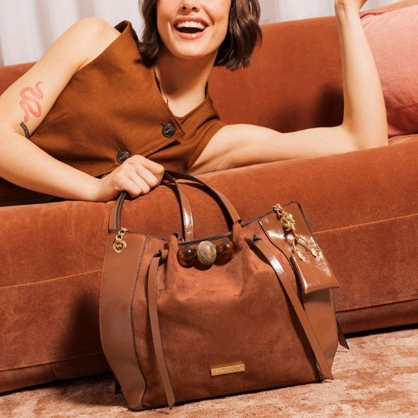 Sac shopper M camel Tarick