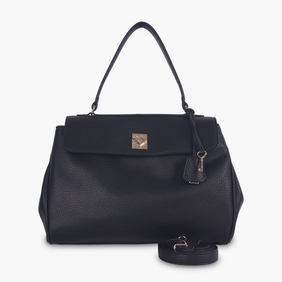 Grand sac shopper L noir Tifora