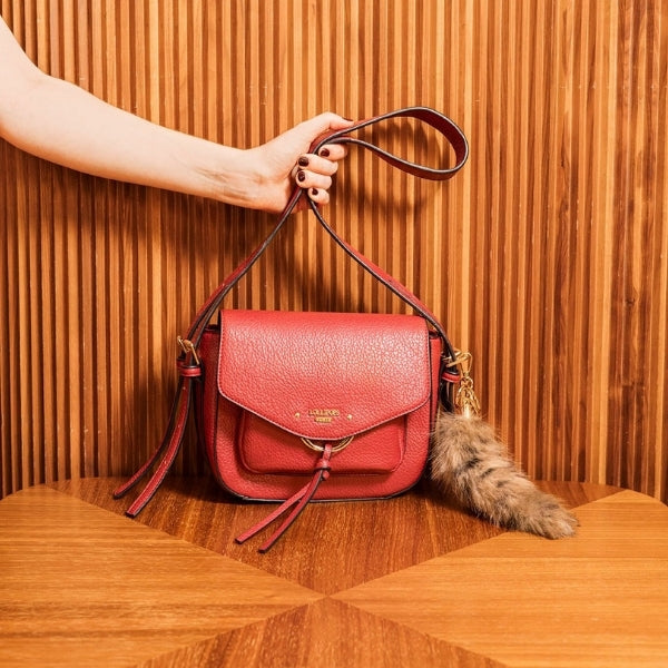 Sac porté épaule rouge Tatjana