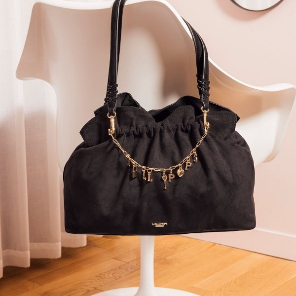 Sac shopper M noir Teana
