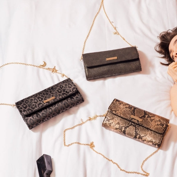 Pochette léopard Terry