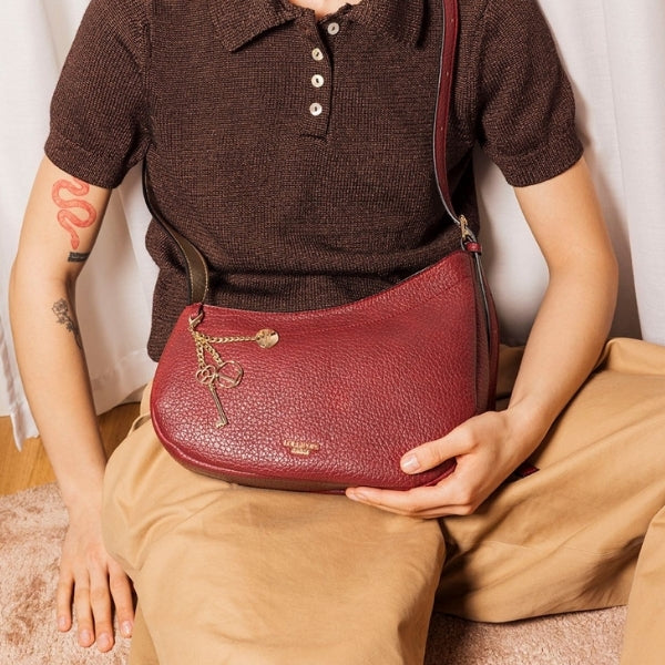 Sac porté épaule rouge Todora M