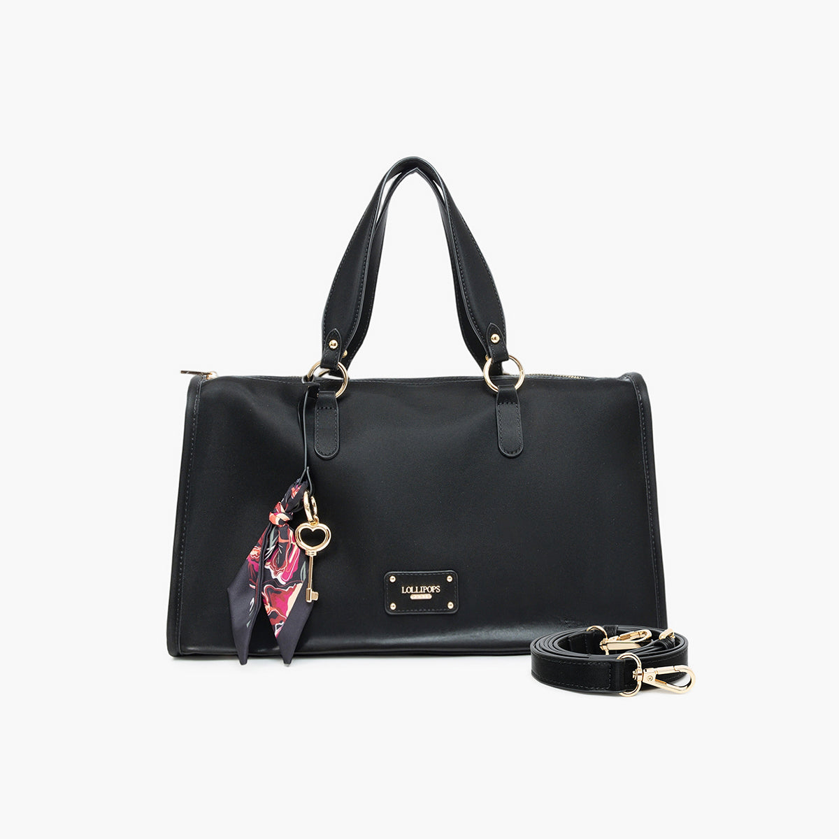Grand sac shopper noir Teya
