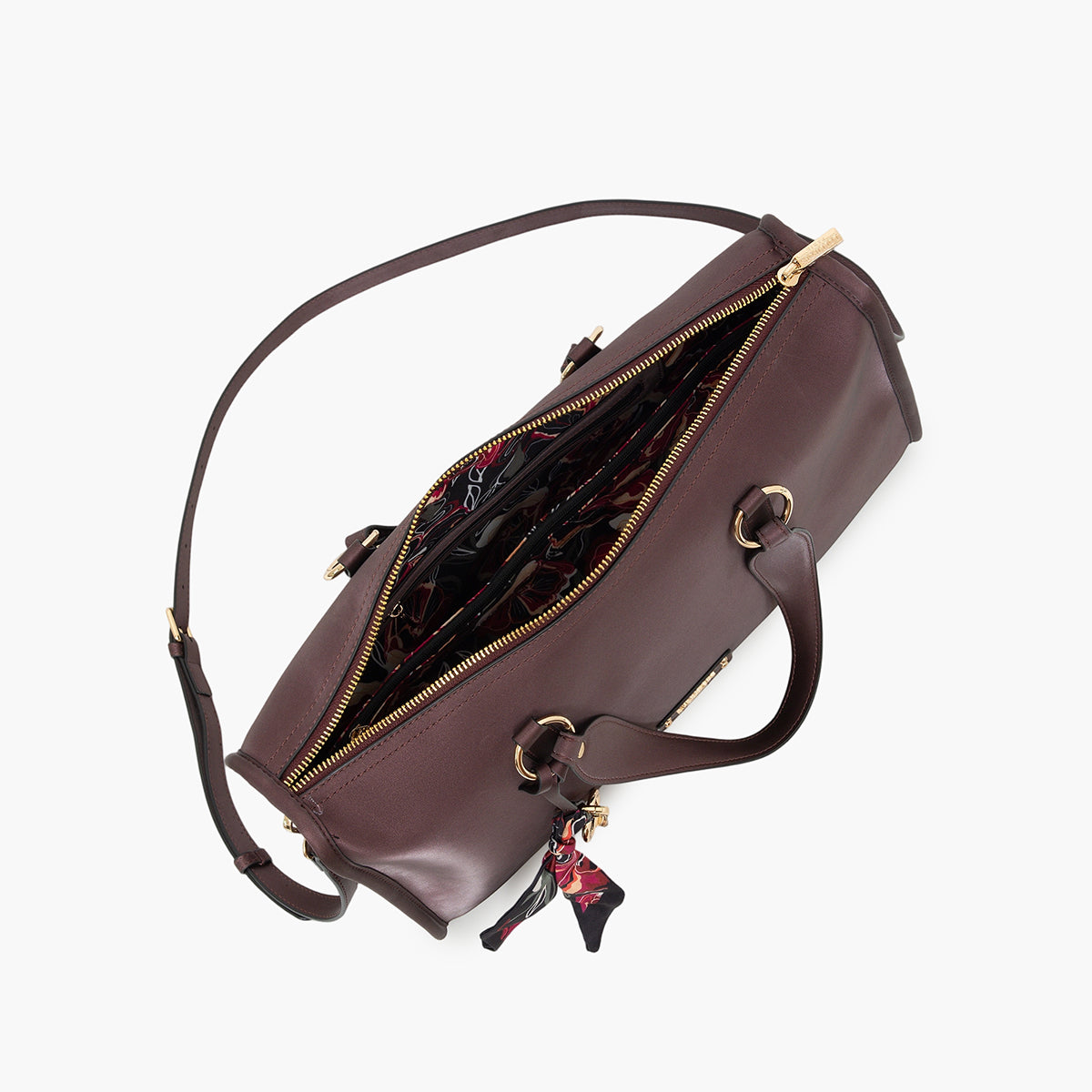 Grand sac shopper bordeaux Teya