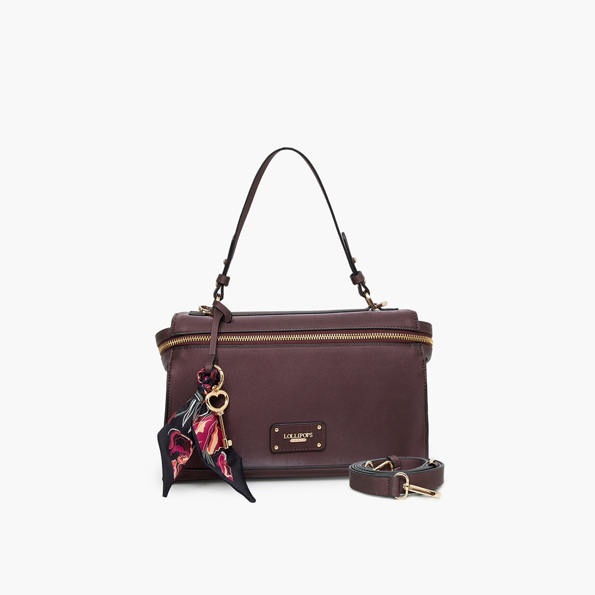 Petit sac shopper bordeaux Teya