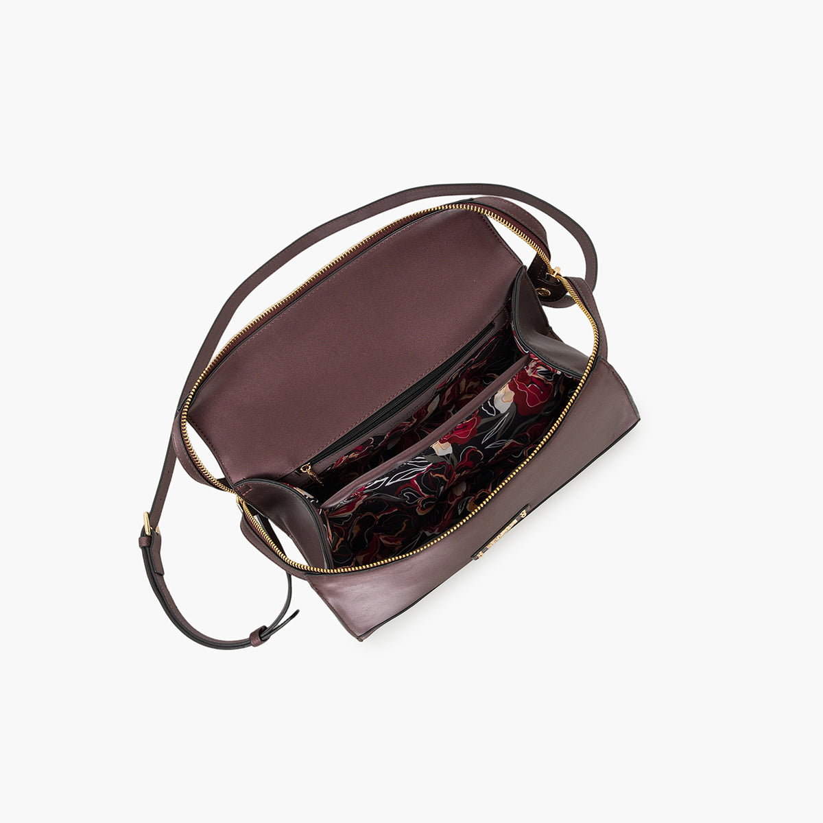 Petit sac shopper bordeaux Teya