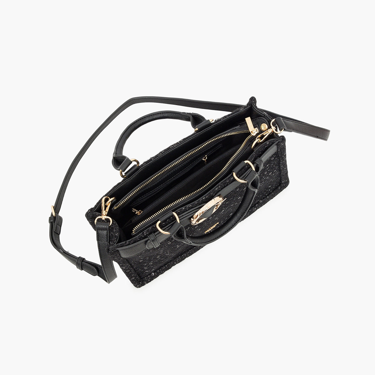 Sac shopper noir Toundra