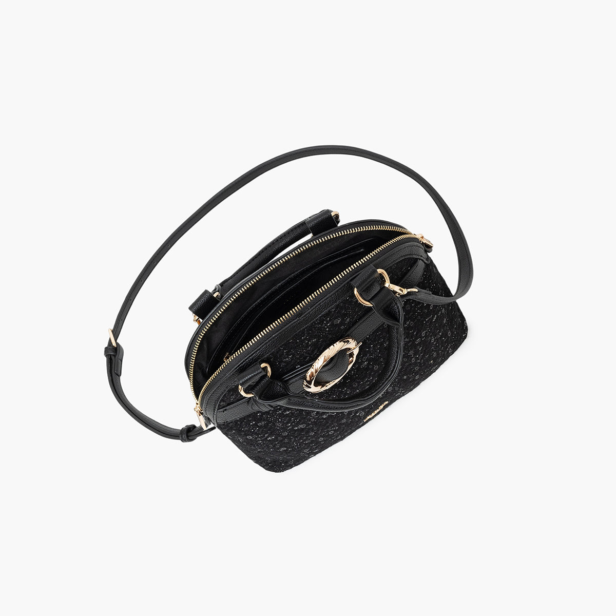 Petit sac shopper noir Toundra