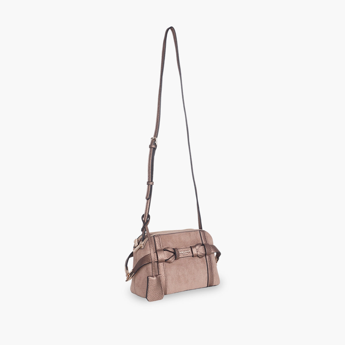 Petit sac multi poches taupe Taja