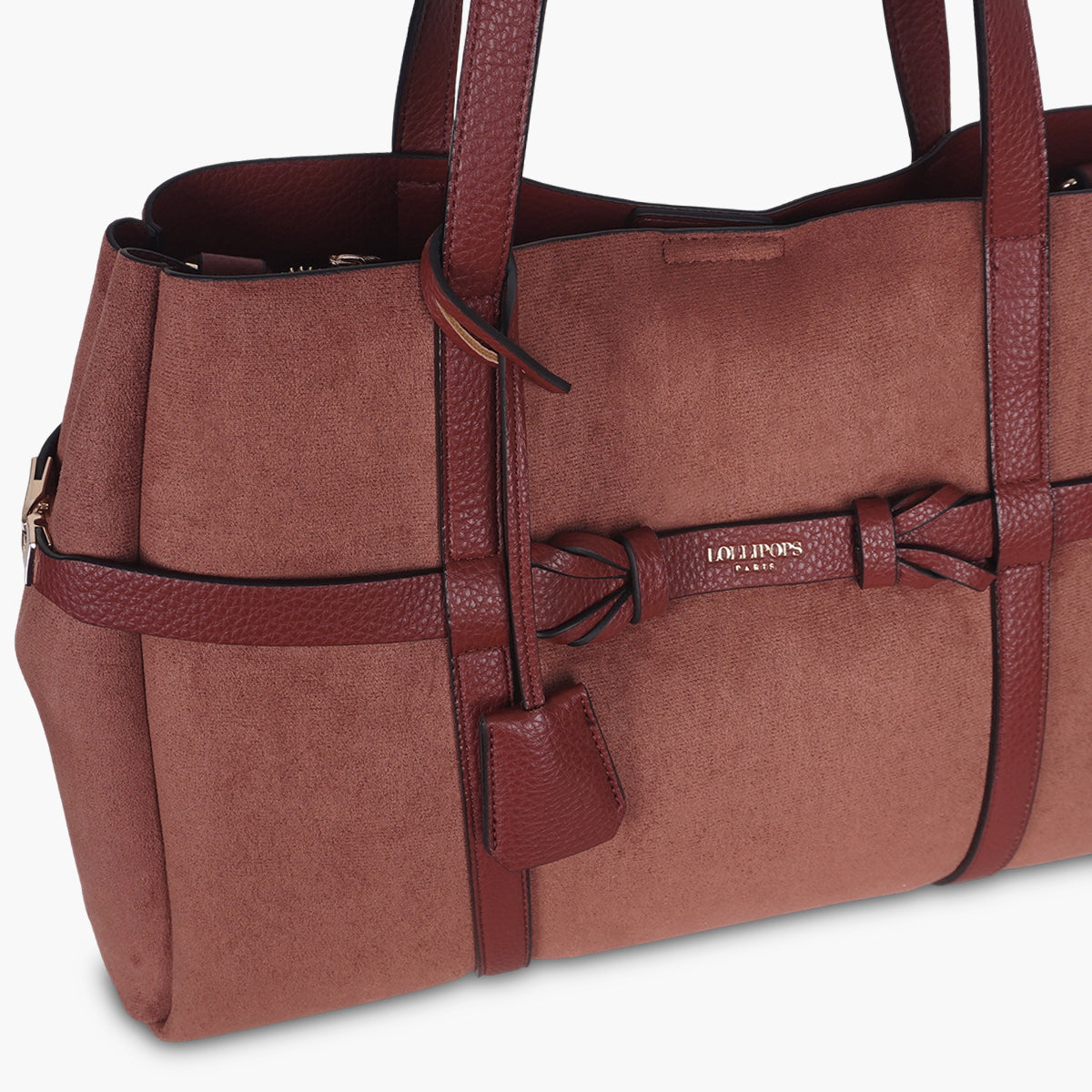 Grand sac shopper brique Taja