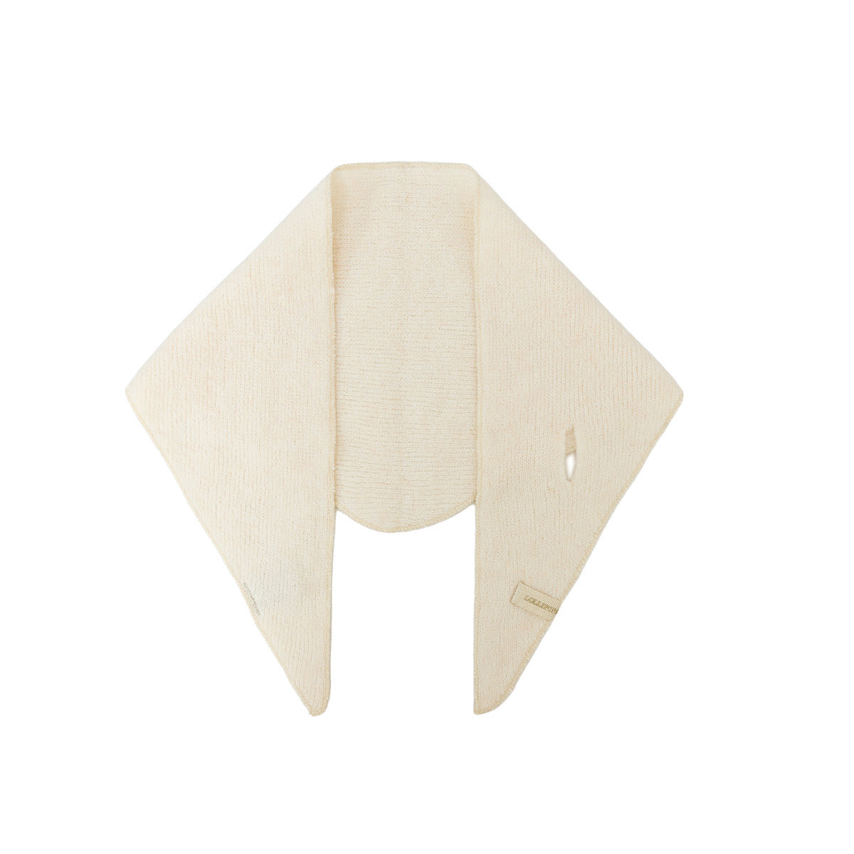 Foulard triangulaire ivoire Taluna