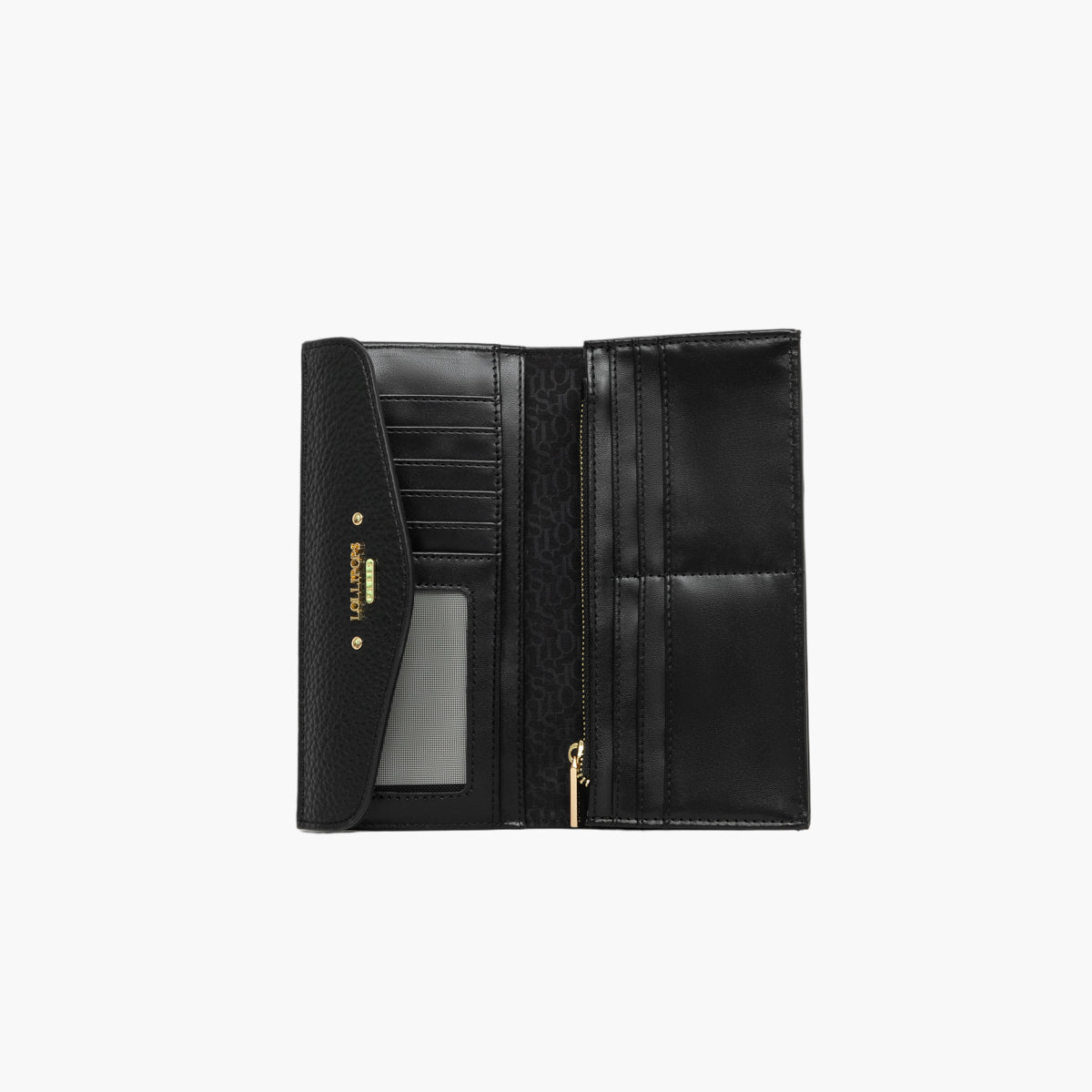 Grand portefeuille noir Tatjana