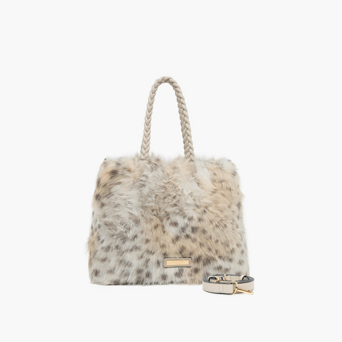 Sac shopper ivoire Tigra