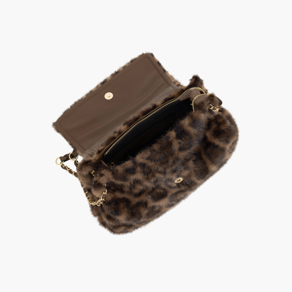 Grand sac porté épaule léopard Tigra