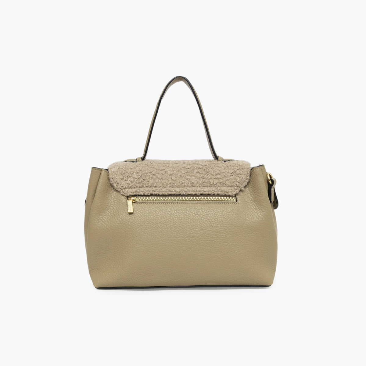 Grand sac porté épaule taupe Theresa
