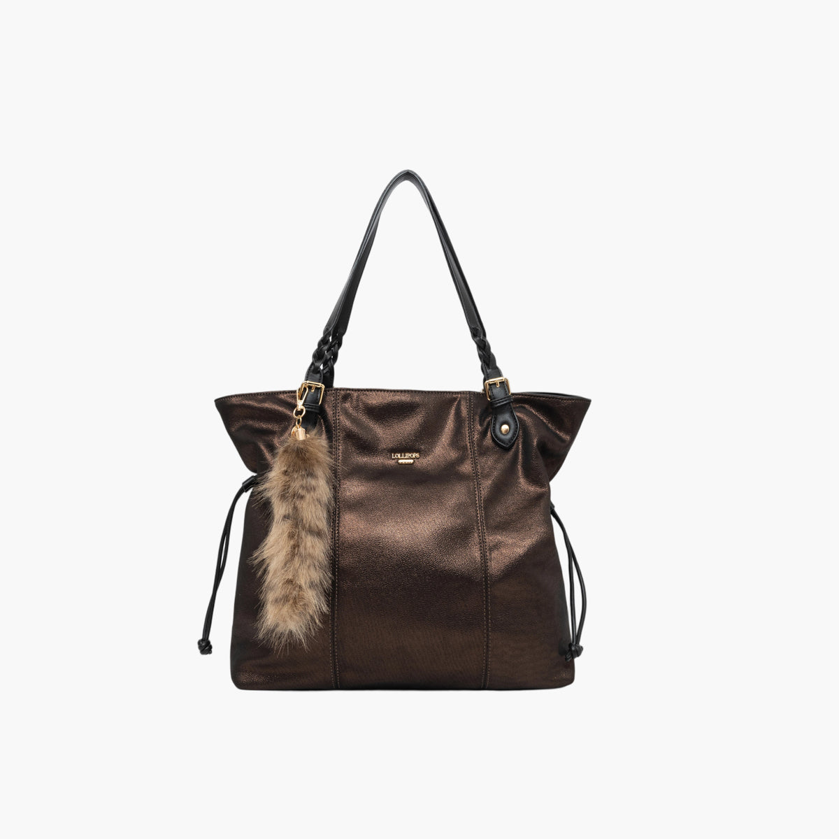 Grand sac shopper marron Tyler