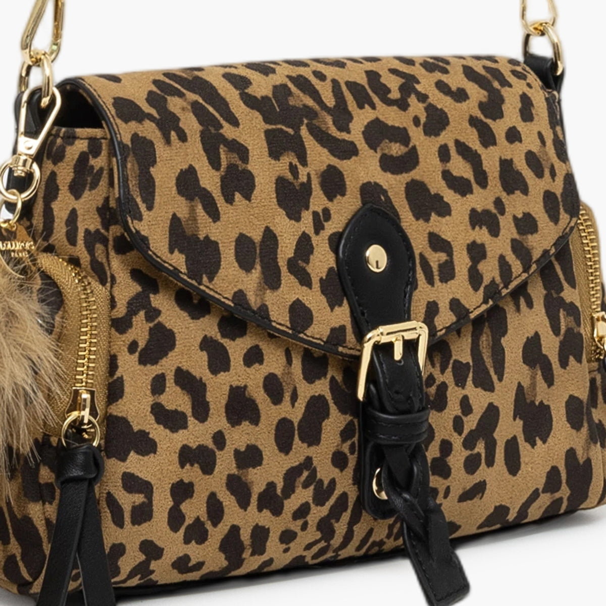 Petit sac porté épaule léopard Tyler