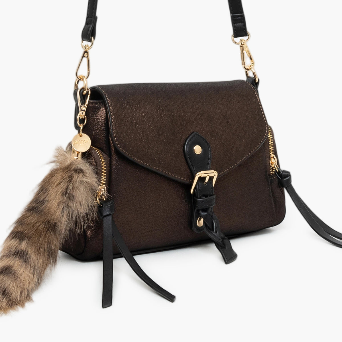 Petit sac porté épaule marron Tyler