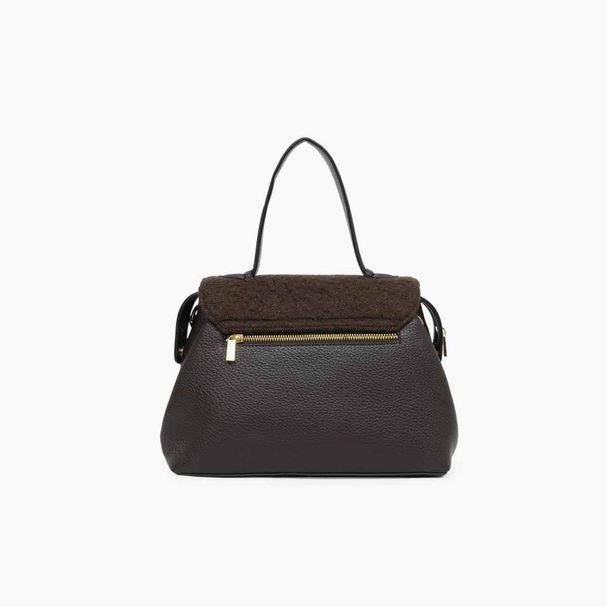Grand sac porté épaule marron Theresa