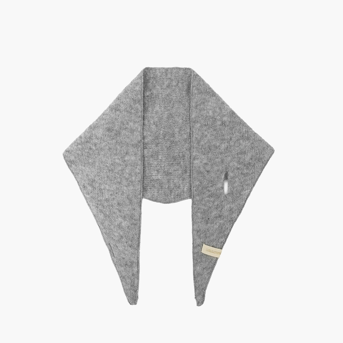 Foulard triangulaire gris Taluna