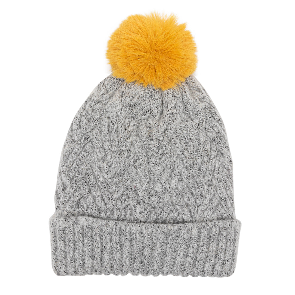 Bonnet en grosse maille gris Glouton