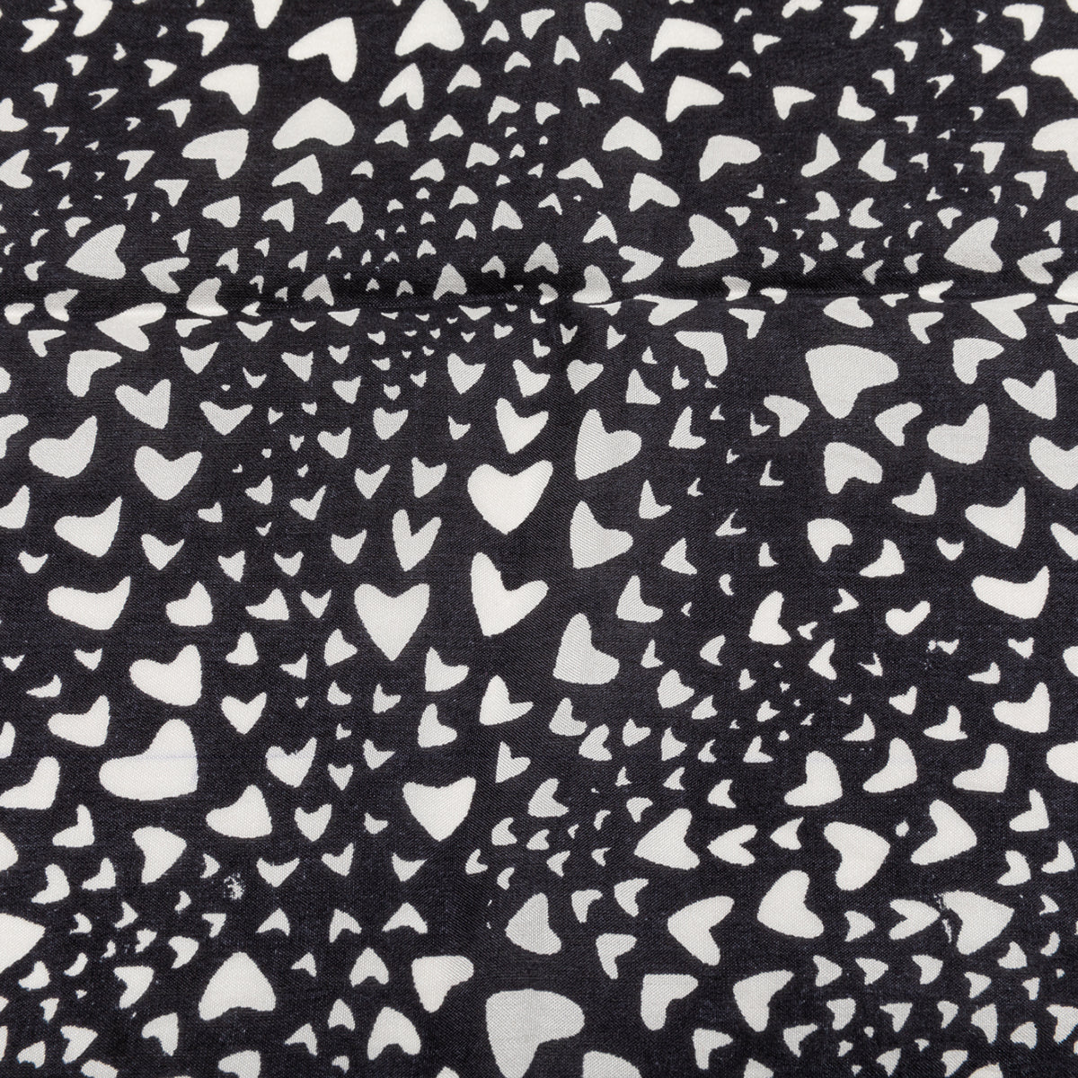 Foulard coeurs noir/orange Gili