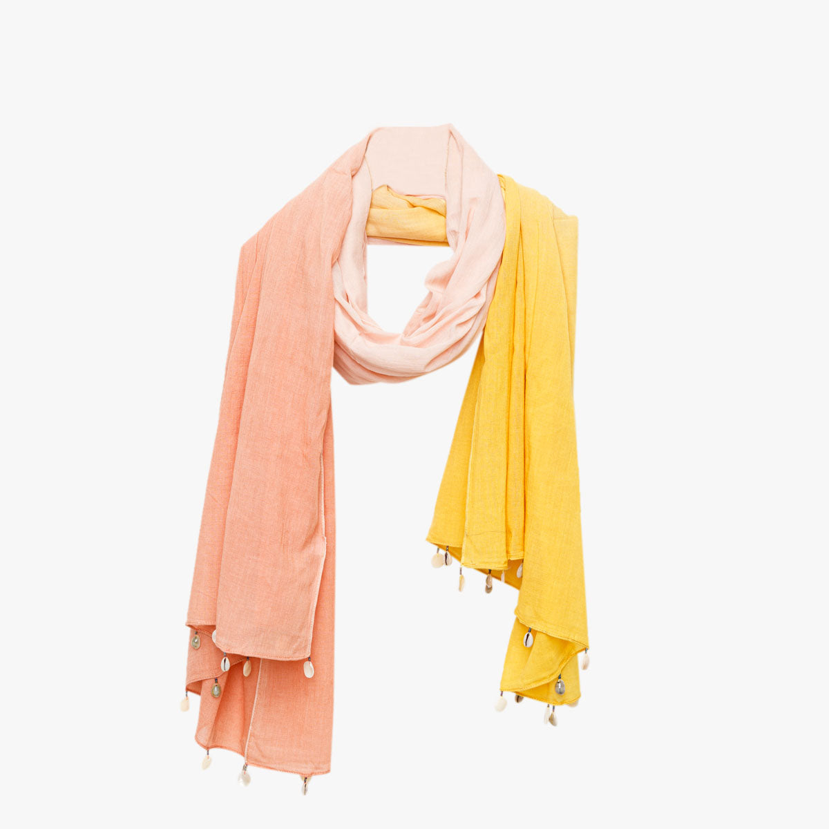 Paréo rose/corail Hombrey