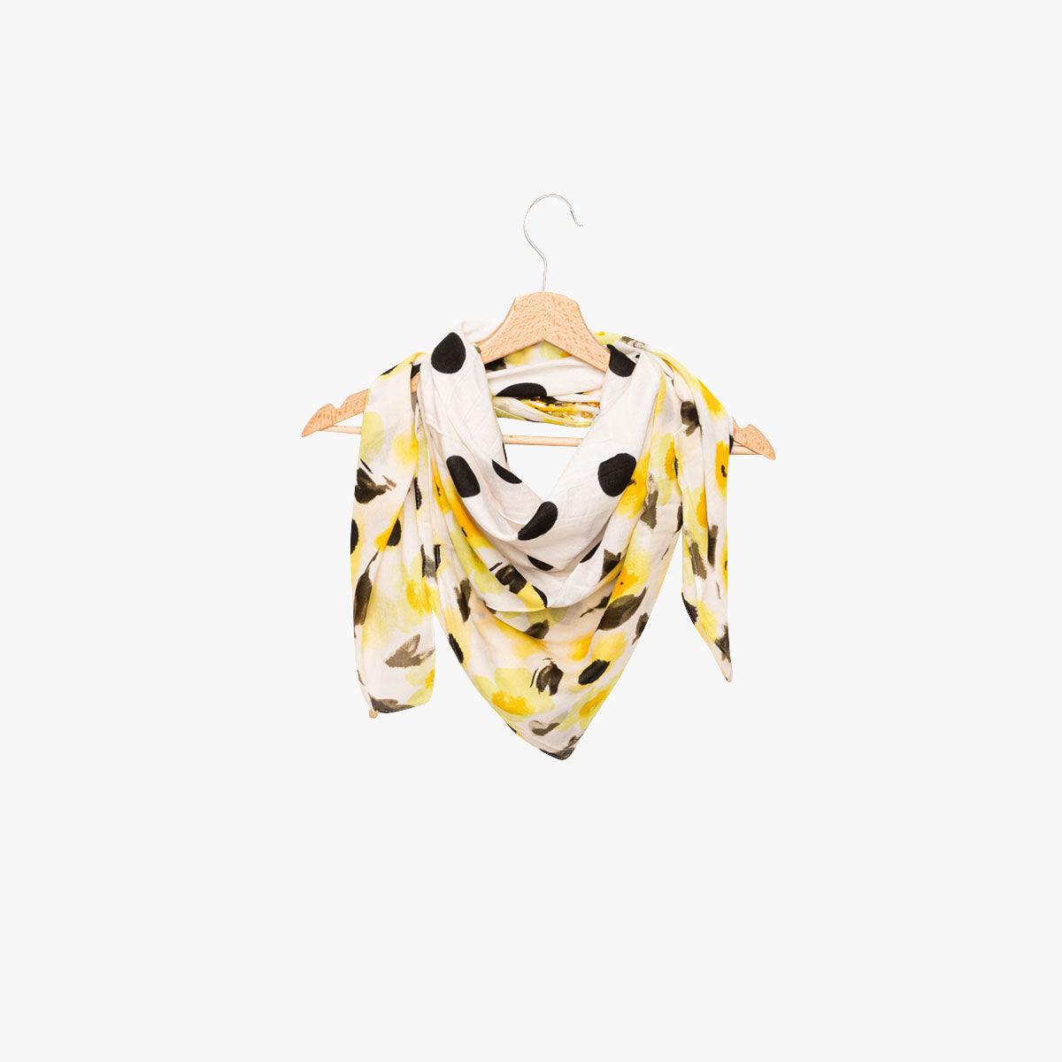 Foulard jaune imprimé Harrison