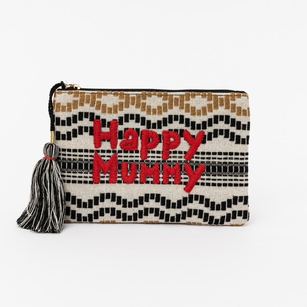 Pochette motif bohème Happy Mummy