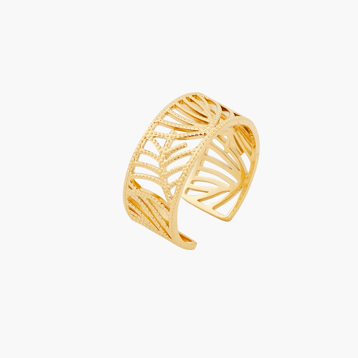 Bague filigrane dorée