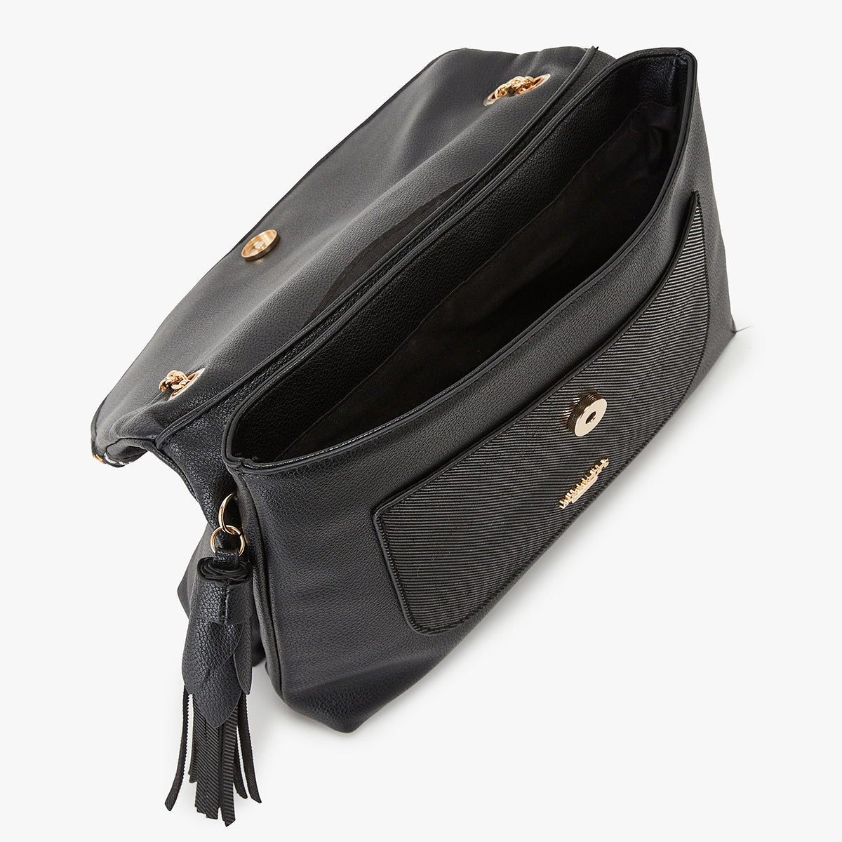 Sac bandoulière noir Kingston