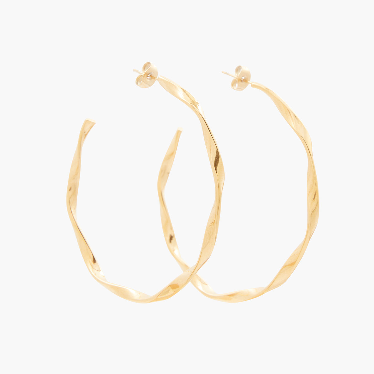 Créoles twiste en Acier inoxydable