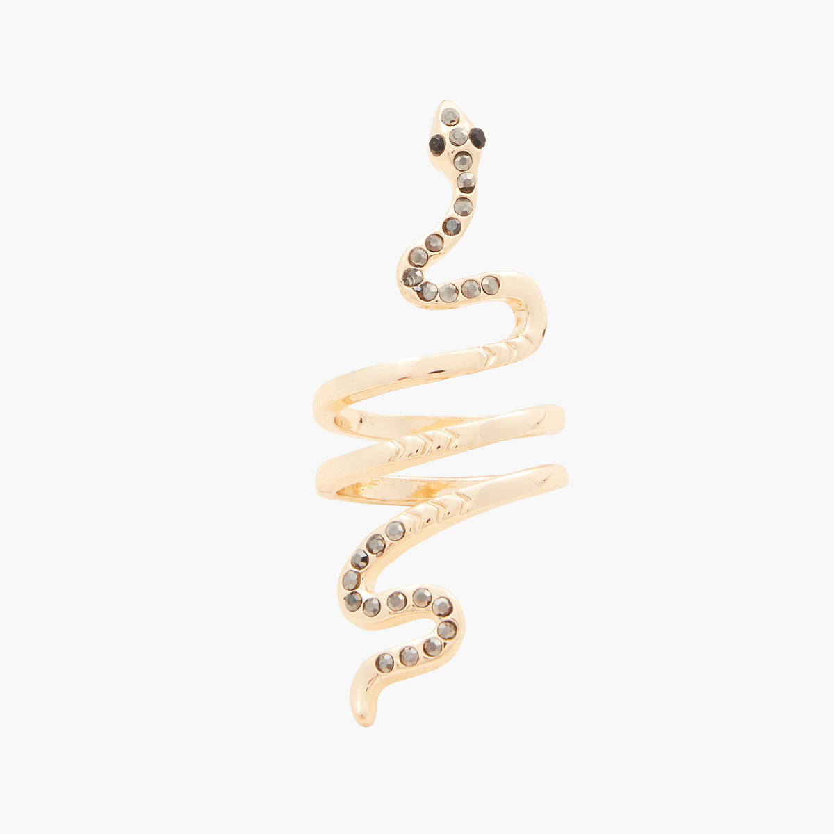 Bague serpent à strass