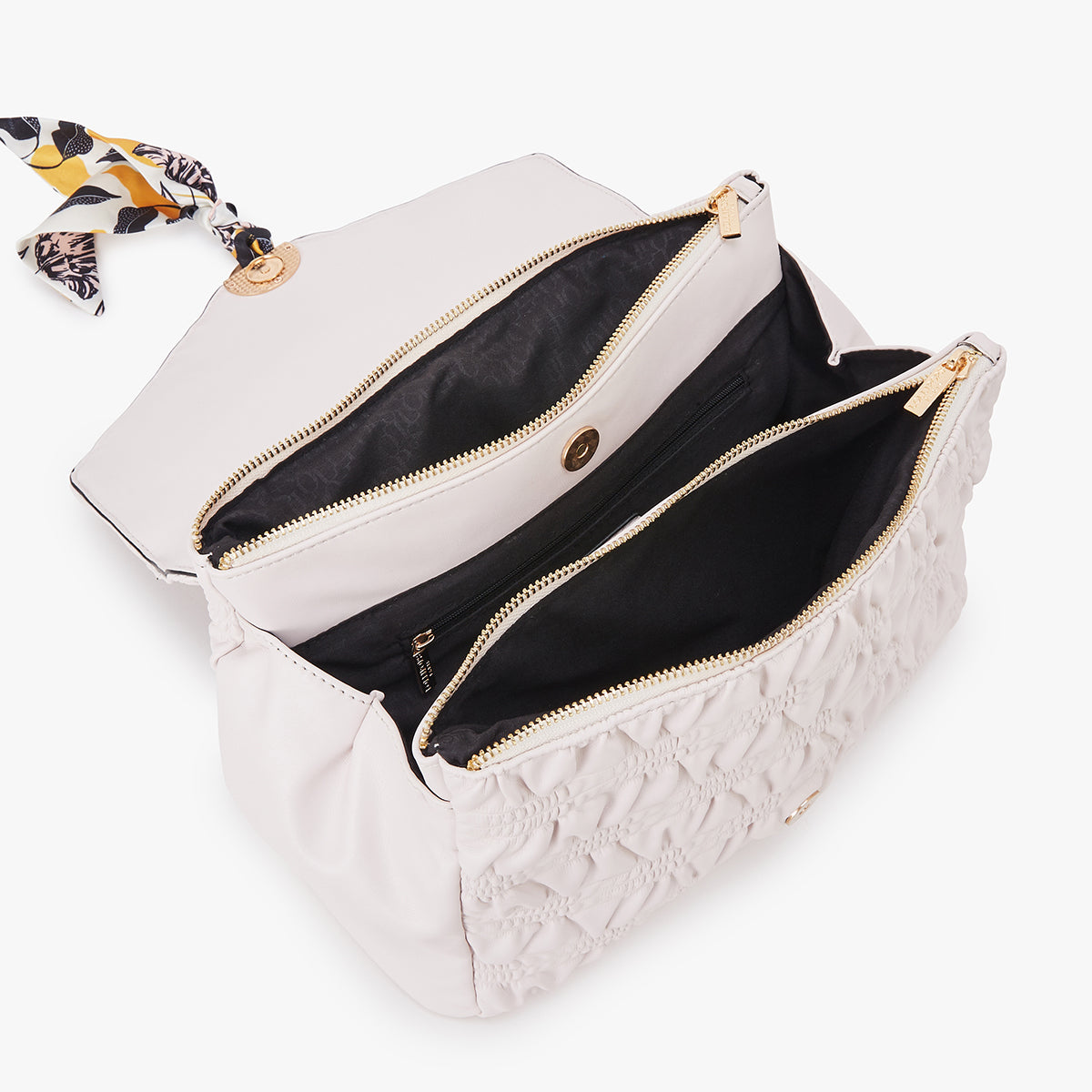 Grand sac bandoulière Lily blanc Lixa