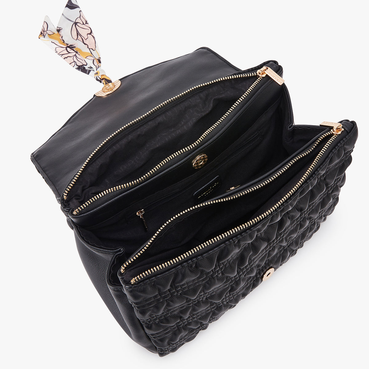 Grand sac bandoulière noir Lixa