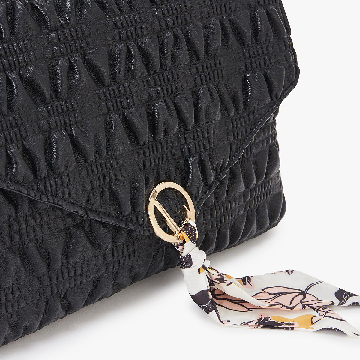 Grand sac bandoulière noir Lixa